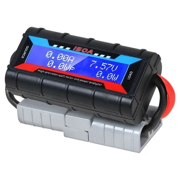 1 БР 150A LCD цифров Усилвател-ваттметр, анализатор мощност, Черни Автомобилни Аксесоари, Измерване на слънчевата енергия за кола Anderson Plug Tool