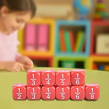 10-кратни на кубчета за домашно обучение, математически манипулации Готини игри