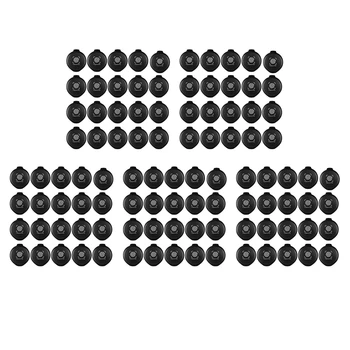100 Бр Мастило тампон за пръстови отпечатъци Мини-Черно Мастило Тампон за печати, Нотариални Аксесоари Идентификационен код за сигурност пръстов Отпечатък