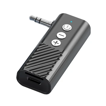 573A Bluetooth съвместим адаптер безжичен стереопередатчика Работи с всички 3.5 мм конектори Aux за кола, слушалки