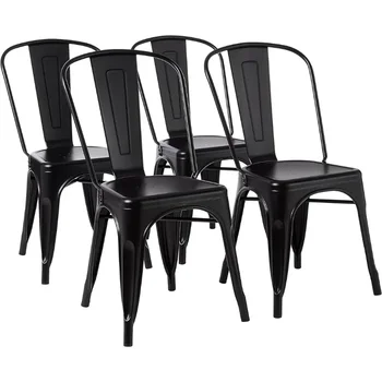 Basics 33DC01S4-BK Chair, 4 опаковки, 20,1 