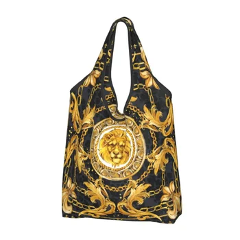 Kawaii Луксозни чанти за пазаруване в стил на европейския барок, преносима чанта за пазаруване в магазини за хранителни стоки