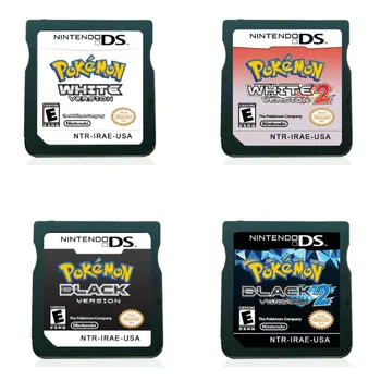 Pokemon 3DS NDS DS Оригинална Игрална са подбрани Карта Пикачу Чаризард Черно и Бяло 2 Златни и Сребърни Английски Касетъчни Тренажор, Играчки, Подаръци