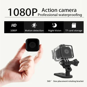SQ28 Градинска водоустойчива спортна камера 1080p, Преносима Автомобилна мини камера DV, Авиационна малка камера за директен запис с висока разделителна способност