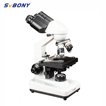 SVBONY SM201 Бинокъла на Съставен Микроскоп 40-2500X С Двойна LED Лабораторен модул за Обучение Експеримент Биологичното Откриване с Адаптер за Телефон
