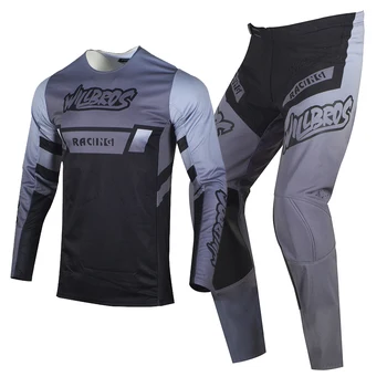Willbros MX МТБ Състезания Трикотажни Панталони, Комбиниран комплект екипировка за мотокрос, мотора, suv, BMX, Ендуро за възрастни