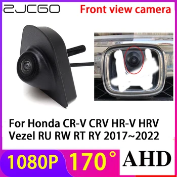 ZJCGO AHD 1080P Лого Паркиране на Кола, Камера на Предния Преглед Водоустойчив за Honda CR-V, CRV HR-V HRV Vezel BG RW RT RY 2017 ~ 2022