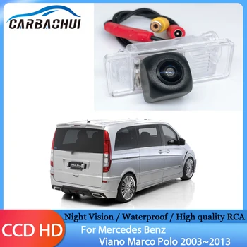 Автомобилна Камера за Обратно виждане CCD HD Водоустойчива Благородна RCA Автомобилни места за паркиране, Аксесоари За Mercedes Benz Viano Marco Polo 2003 ~ 2013