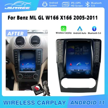Автомобилно радио 10,4 Инча За Mercedes Benz ML GL W166 X166 2005-2011 Автомобилен Мултимедиен Плейър GPS Навигация Android11 Carplay