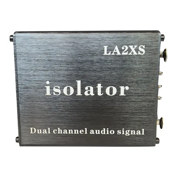 Аудиоизолятор LA2XS Филтър за намаляване на шума Елиминира текущи шумове Двоен аудиоизолятор 6,5 XLR-миксер