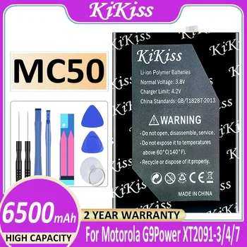 Батерия KiKiss 6500mAh MC50 за MOTOROLA MOTO G9 POWER G9POWER XT2091-3/4/7 батерии за мобилни телефони