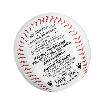 Бейзболни подаръци За рожден ден, които никога не губят, Бейзболна гума С принтом, Мотивационен бейзбол За моя син, Футболни подаръци, насърчаване на