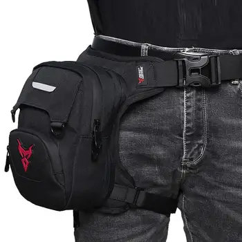 Велосипедна чанта за краката е от плат Оксфорд, набедренная чанта, водоустойчив поясная чанта с регулируема каишка за туризъм, къмпинг, конна езда. 0