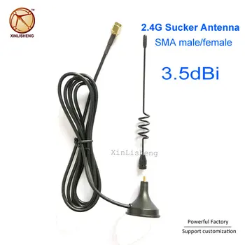 Висококачествена магнитна антена Omni Sucker 3,5 дБи SMA за помещения, безжична антена 2,4 G