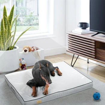 Водоустойчив легло за кучета, голям поролоновый шезлонг за домашни любимци с стирающимся и подвижен калъф за малки, средни и големи кучета