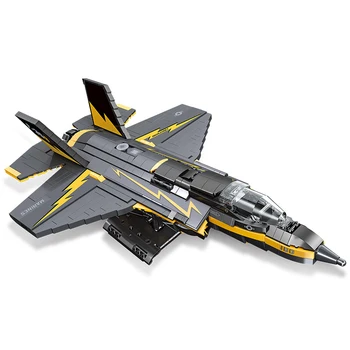 Военната серия WW2 F-35 Lightning II Joint Strike Fighter Класическа са подбрани модел Строителни блокове, тухли, играчки, подаръци
