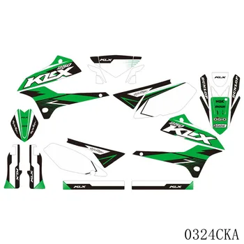 Графични етикети на Фона на Стикери За Kawasaki KLX250 KLX 250 2008 2009 2010 2011 2012 2013 2014 2015 2016 2017 2018 2019 2020