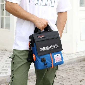 Дамска чанта 2023 г., нова мъжка чанта през рамо, с висококачествена чанта през рамо, лека мъжка чанта през рамо, найлон мъжка бизнес чанта