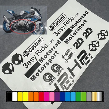 Етикети Спонсор на Мотоциклет, Етикети на Обтекател, Буква за BMW S1000RR HP4 2009 2010 2011 2012 2013 0