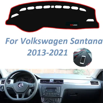 За Volkswagen Santana 2013 2014 2015 2016 2017 2018 2019 2010+ Нескользящая покриване на арматурното табло, мат, инструмент, килими, аксесоари за автомобили