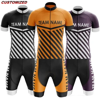 Индивидуално името на отбора (13) Мъжки комплекти на велосипед тениски с къс ръкав Трико Ropa Ciclismo Велосипедна дрехи за спорт на открито Велосипедни ризи 0
