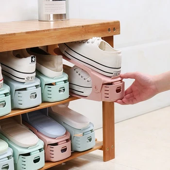 Инструмент за съхранение на обувки у дома спестява място, на 5 групи