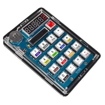 Калкулатор САМ Kit Микроконтролер Abs 51 Домашно Цифрови клиенти калкулатор Електронен Учебен комплект за заваряване на печатни платки