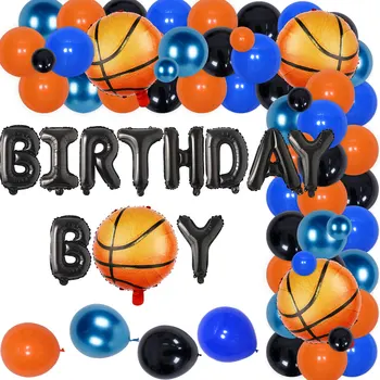 Комплект Баскетболни Гирлянди от Балони за Момчета, Декор за Парти по случай Рожден Ден, Цветни Банер С Букви, за да проверите за Спортни Партита