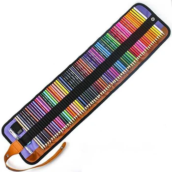 Комплект цветни моливи с роликовой завесата; Цвят грифель; Комплект цветни моливи 72 цвят; Цветни моливи Ily с гума и острилка ви удлинителем