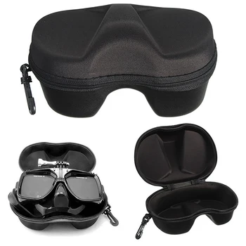 Кутия за съхранение на очила за гмуркане, комплект за гмуркане с шнорхел, многофункционален калъф за лице, калъф с цип за гмуркане