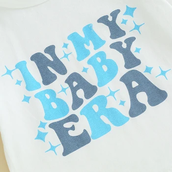 Летни Дрехи за бебета, момчета и момичета, къс ръкав, тениска с надпис 