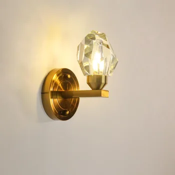 Модерни led кристални стенни лампи Nordic дневна Нощна лампа за спални, Коридор, Стълбище, диамантени стенни осветителни тела осветителни Тела за дома
