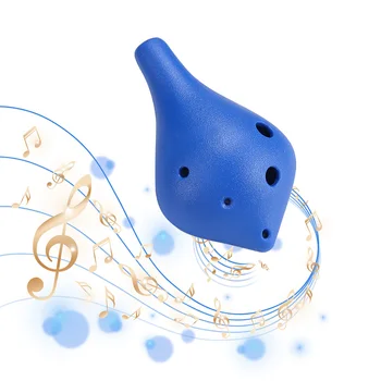Музикален инструмент от смола Ocarina Alto C с 6 дупки на престоя си, за любовник музика