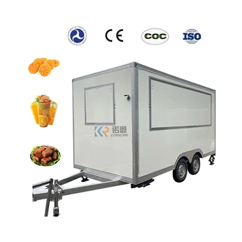 Нов фабрично евтини мини камион Мобилна количка за хранене във формата на лодка Мобилна количка за хот-дог ремарке за колата с храна