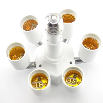 От 1 до 6 крушки E27, цокъл на лампата, Сплитер, датчик, изход 110-240 v, цокъл на притежателя розетки за вътрешна домашна стая, led лампа за отглеждане на светлина