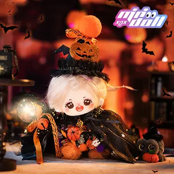 Памучен кукла-мошеник в нощта на Хелоуин 20 см, стоп-моушън дрехи, кукла костюм 15 см