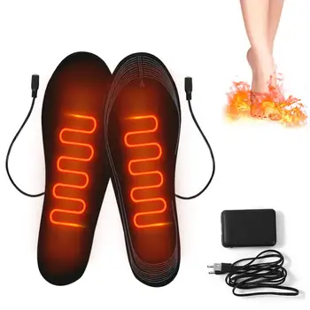 Стелки за обувки с USB нагряване, електрически топло за краката, топло за чорапи, зимни спортове на открито, отопление стелки, зимни минерални