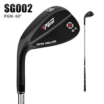 Стика за голф PGM, стика с пясъчни клинове, сребристо-черни 56/60 градуса с лесен контрол разстояния SG002