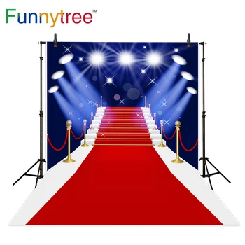 Фон за снимки на червения килим Funnytree, парти по случай рожден ден, блестящи звезди от halo на фона на фотосесия във фото студио