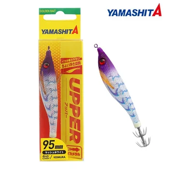 Япония YAMASHITA Night Light Дървени Скариди Ракета Кука за стръв Калмари Отразяваща Дълбоководно Риболовен Снарядный Бочкообразный Кука 95 mm 6,4 грама
