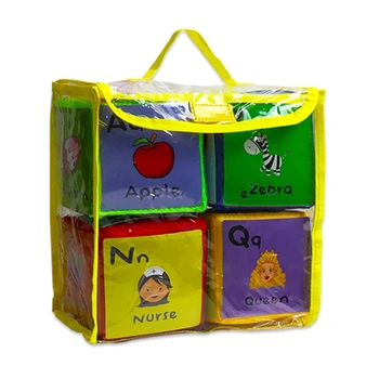 F3MA 4шт 3,94-инчов слот на кубчета с карти за ранно обучение на деца, обучение на кубчета, леко пенопластовый блок за подреждане 1
