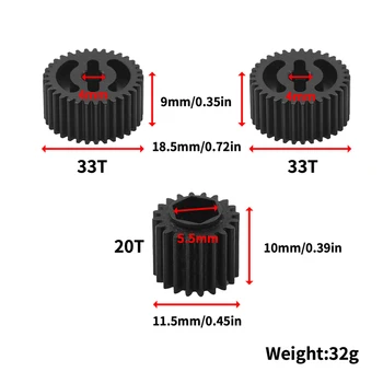 Метална 45# Стоманена Скоростна Кутия Gear Set G Parts (Съоръжения) 51506 за Tamiya XV01 XV-01 1/10 RC Car Upgrade Parts Аксесоари 1