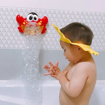 Улей за приготвяне на сапунени мехурчета във формата на раци, сапунена машина с детски стишками, играчка за душ за баня, аксесоари за деца 1