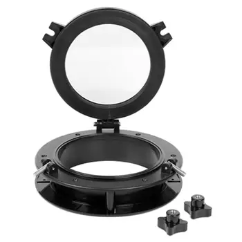 10,5-инчов 265-мм извънбордови кръг с кръгла иллюминатором с покритие от черен ABS-пластмаса и закалено стъкло 2