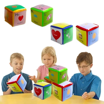 F3MA 4шт 3,94-инчов слот на кубчета с карти за ранно обучение на деца, обучение на кубчета, леко пенопластовый блок за подреждане 2