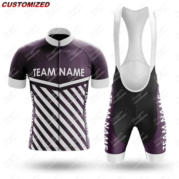 Индивидуално името на отбора (13) Мъжки комплекти на велосипед тениски с къс ръкав Трико Ropa Ciclismo Велосипедна дрехи за спорт на открито Велосипедни ризи 2