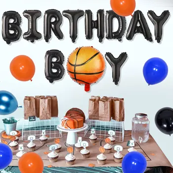 Комплект Баскетболни Гирлянди от Балони за Момчета, Декор за Парти по случай Рожден Ден, Цветни Банер С Букви, за да проверите за Спортни Партита 2