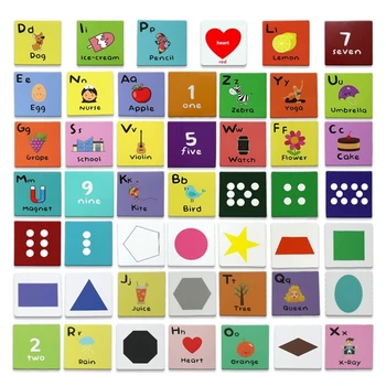 F3MA 4шт 3,94-инчов слот на кубчета с карти за ранно обучение на деца, обучение на кубчета, леко пенопластовый блок за подреждане 3