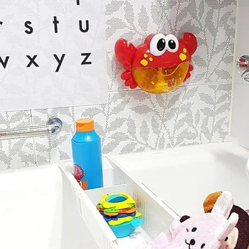 Улей за приготвяне на сапунени мехурчета във формата на раци, сапунена машина с детски стишками, играчка за душ за баня, аксесоари за деца 3