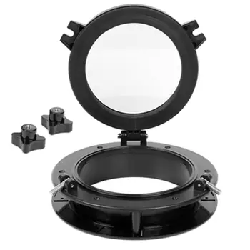 10,5-инчов 265-мм извънбордови кръг с кръгла иллюминатором с покритие от черен ABS-пластмаса и закалено стъкло 4